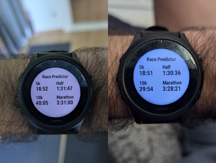 Prédictions de Garmin