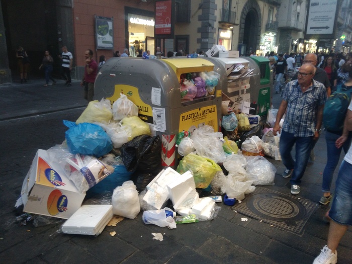 A trash collector