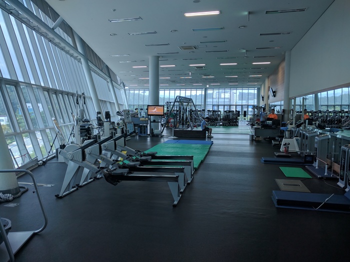 A fitness center