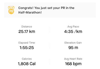 Screenshot of Strava