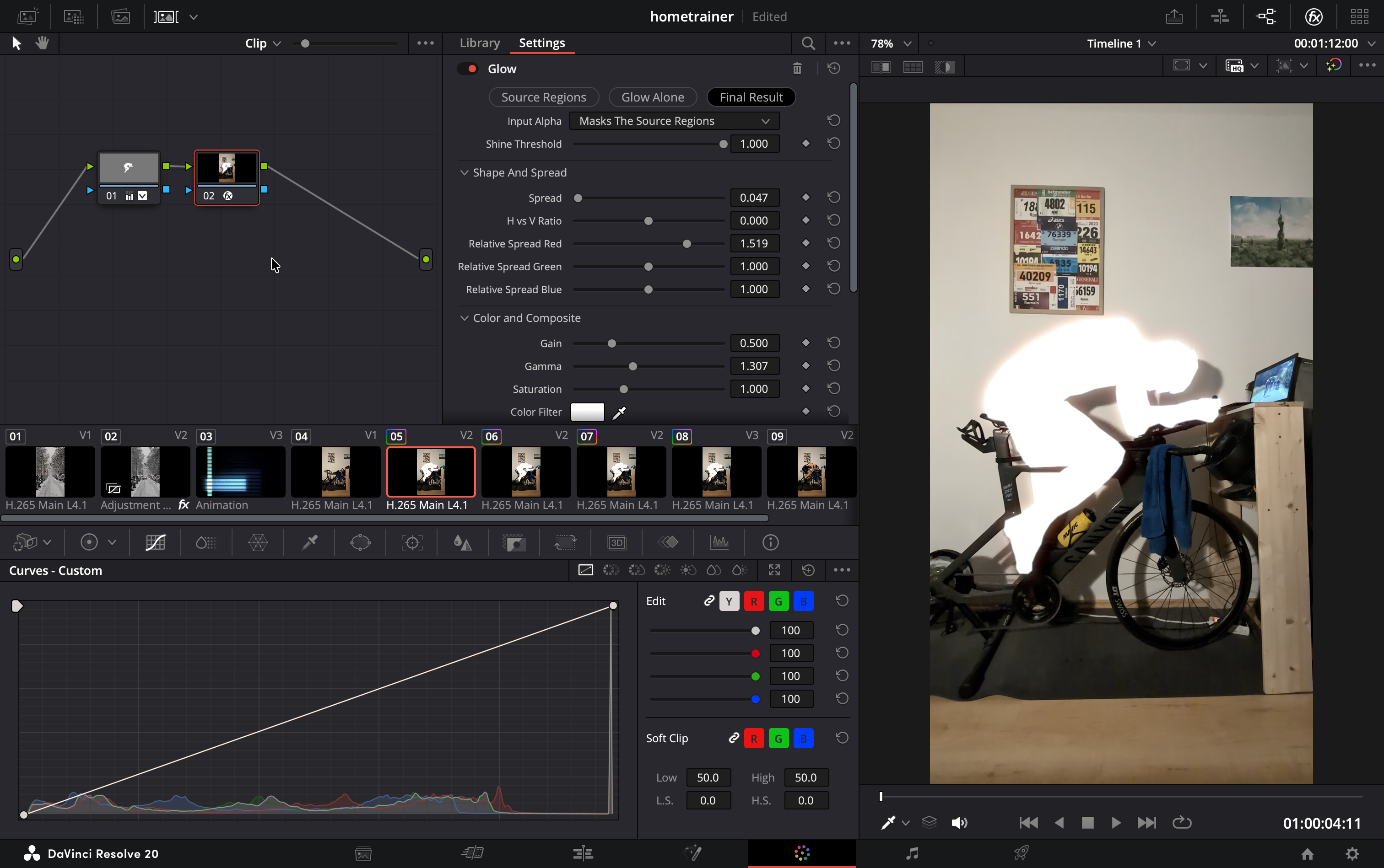Screenshot of Davinci Resolve
